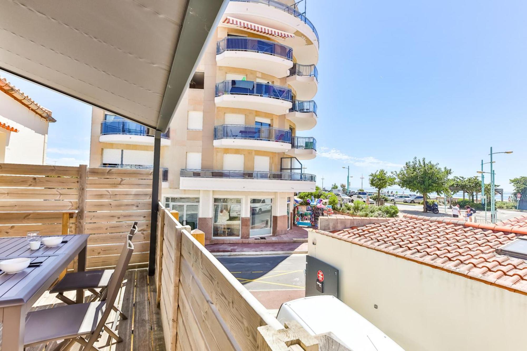 Cote Plage - Vue Mer - Terrasse Saint-Jean-de-Monts Exterior foto