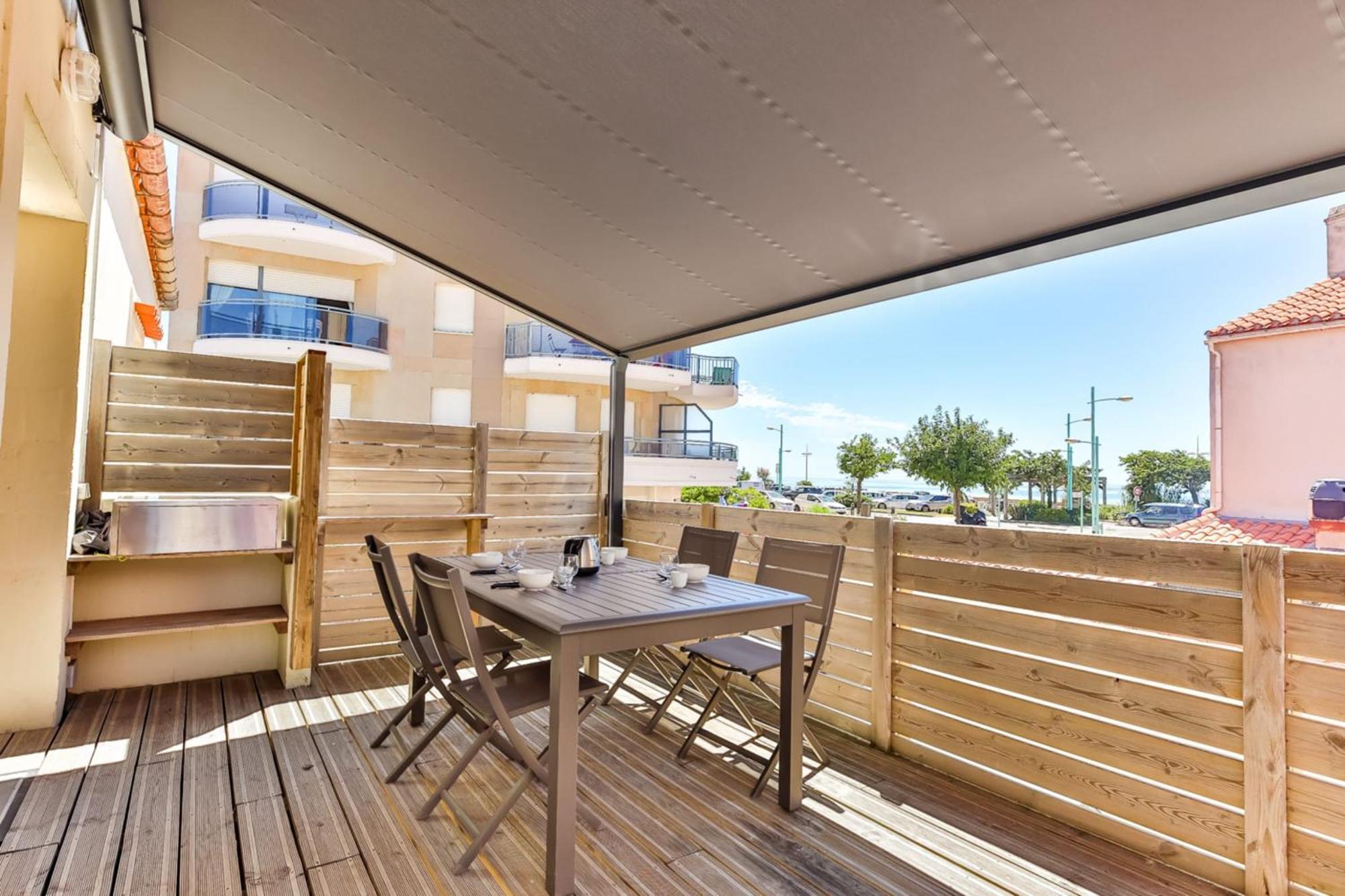 Cote Plage - Vue Mer - Terrasse Saint-Jean-de-Monts Exterior foto